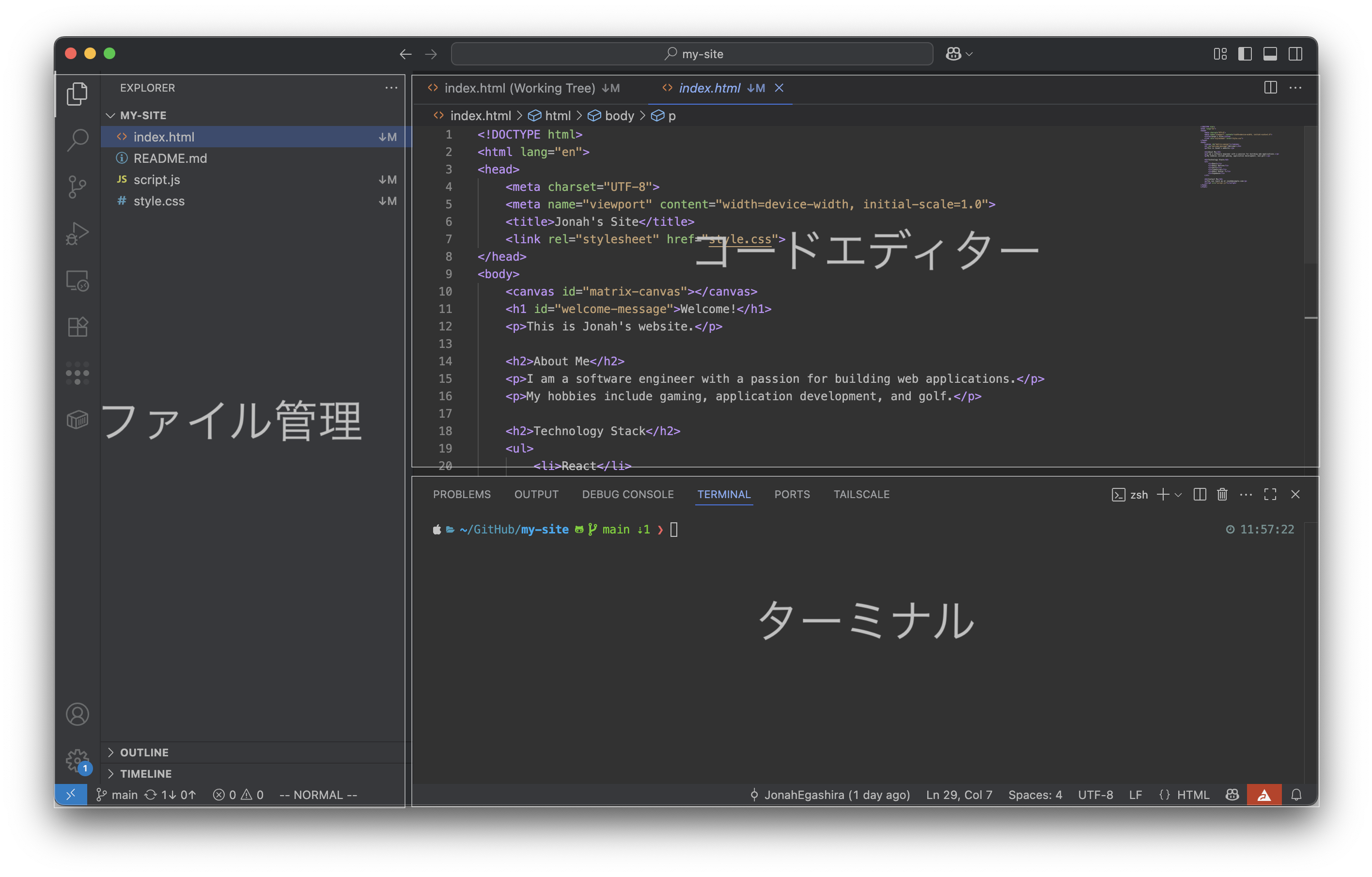 VSCode Screen